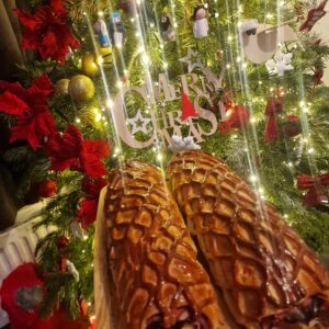 Ambachtelijk Venezolaans pan de jamón